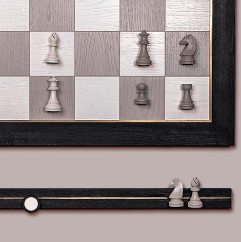 Chess pieces shelf