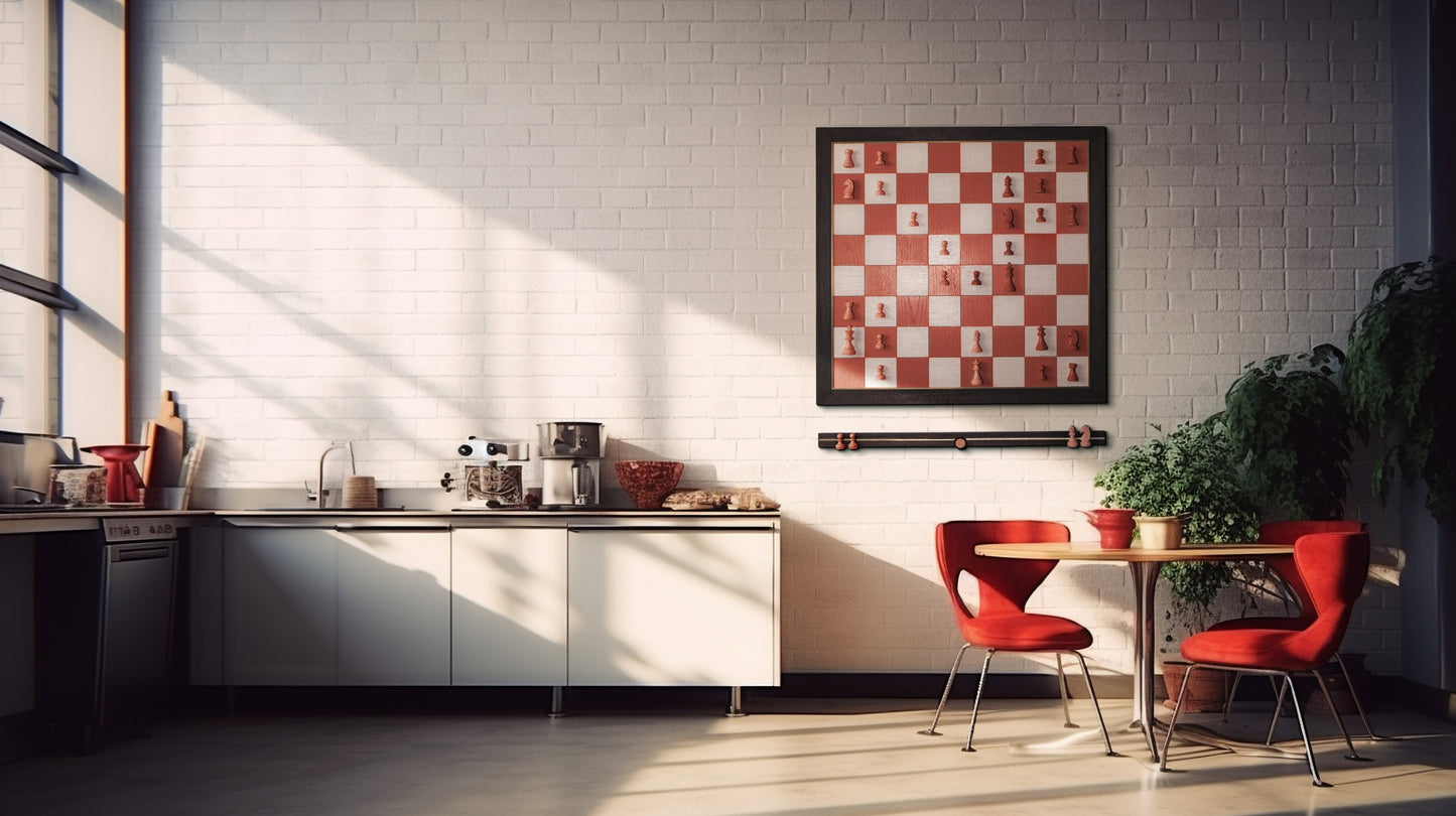 Wall-mounted chess game - customized